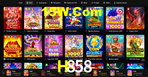 H858: A Experiência de Casino com Jogos de Mesa ao Vivo